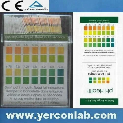 
universal ph 1-14 test strips CE ISO FDA 