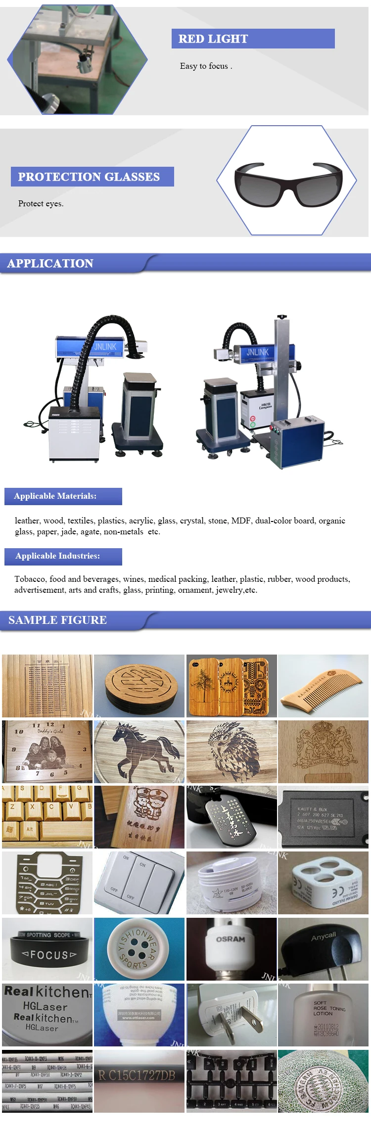 cheap 3d 10w 20w 30w 60w 100w portable big size co2 rf non-metal acrylic laser marking machine system factory manufacture price