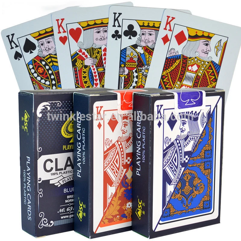 

Professional Casino Quality 100% Plastic Playing Poker Cards TEXAS HOLD`EM Playing Board game cards, 12 kind of colors