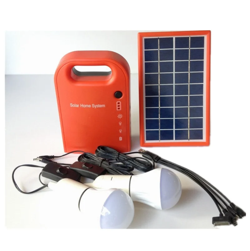 Household small solar generator lighting system portable battery energy storage power supply