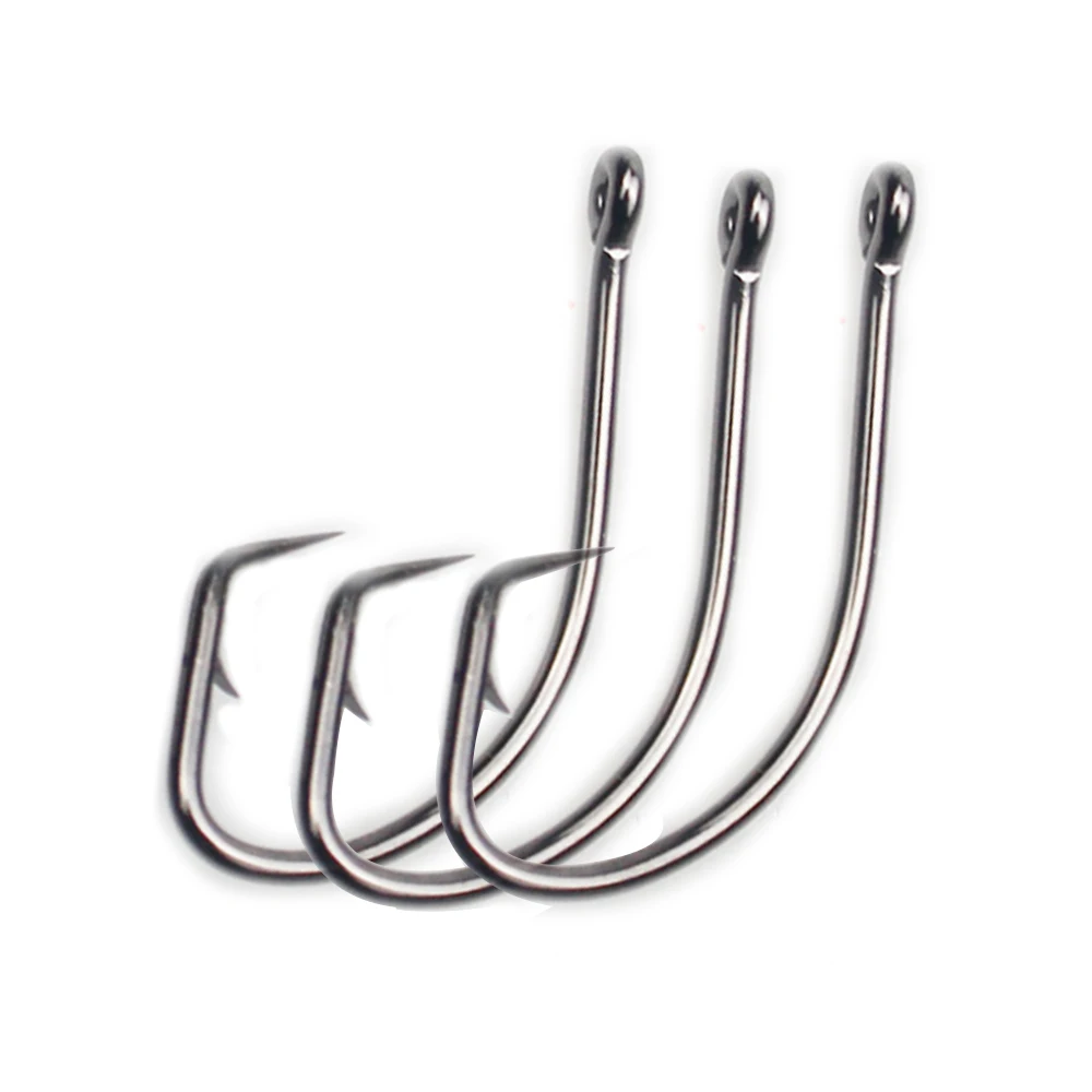 

Fishing Hooks 100pcs/lot Catfish turtle Hooks High Carbon Steel Fishing Hooks Fishing tackle, As shown
