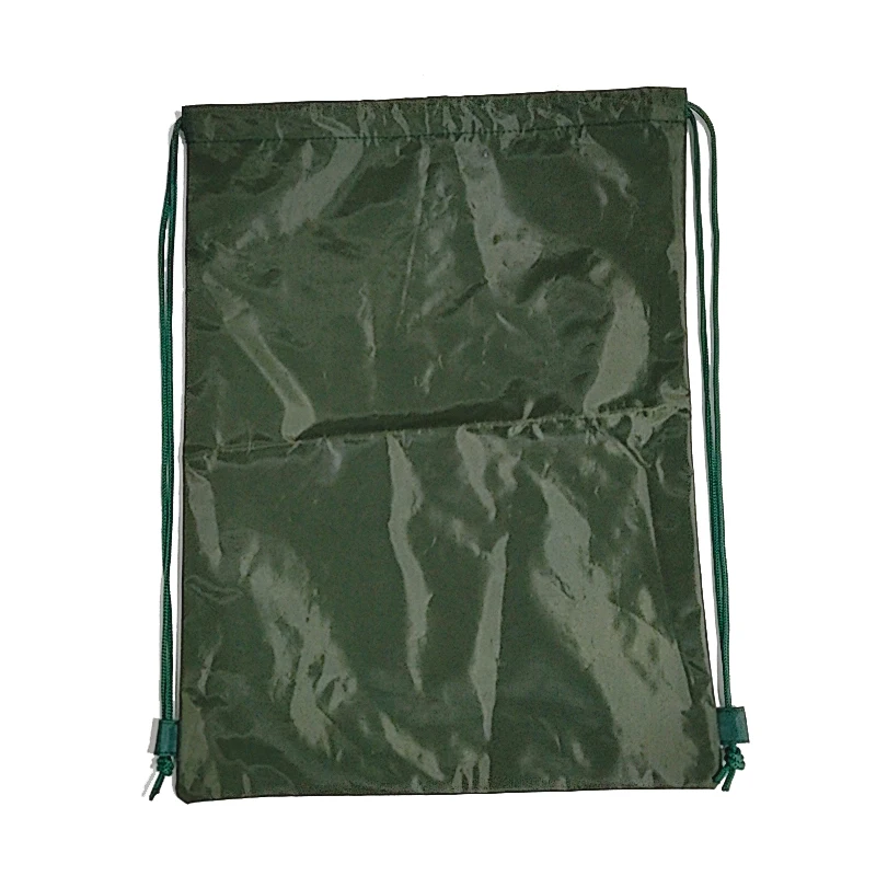 

Cheap custom waterproof draw string bags nylon shopping bag, Green