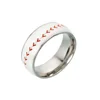 Football basketball baseball football titanium steel ring sporting goods jewelry rotation pressure relief jewelry
