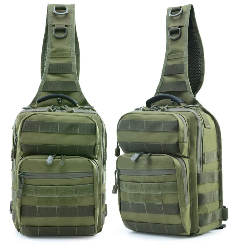 Tactical Single Shoulder Messenger Bag, Chest Bag, Casual Office Small shoulder cross body backpack for men women