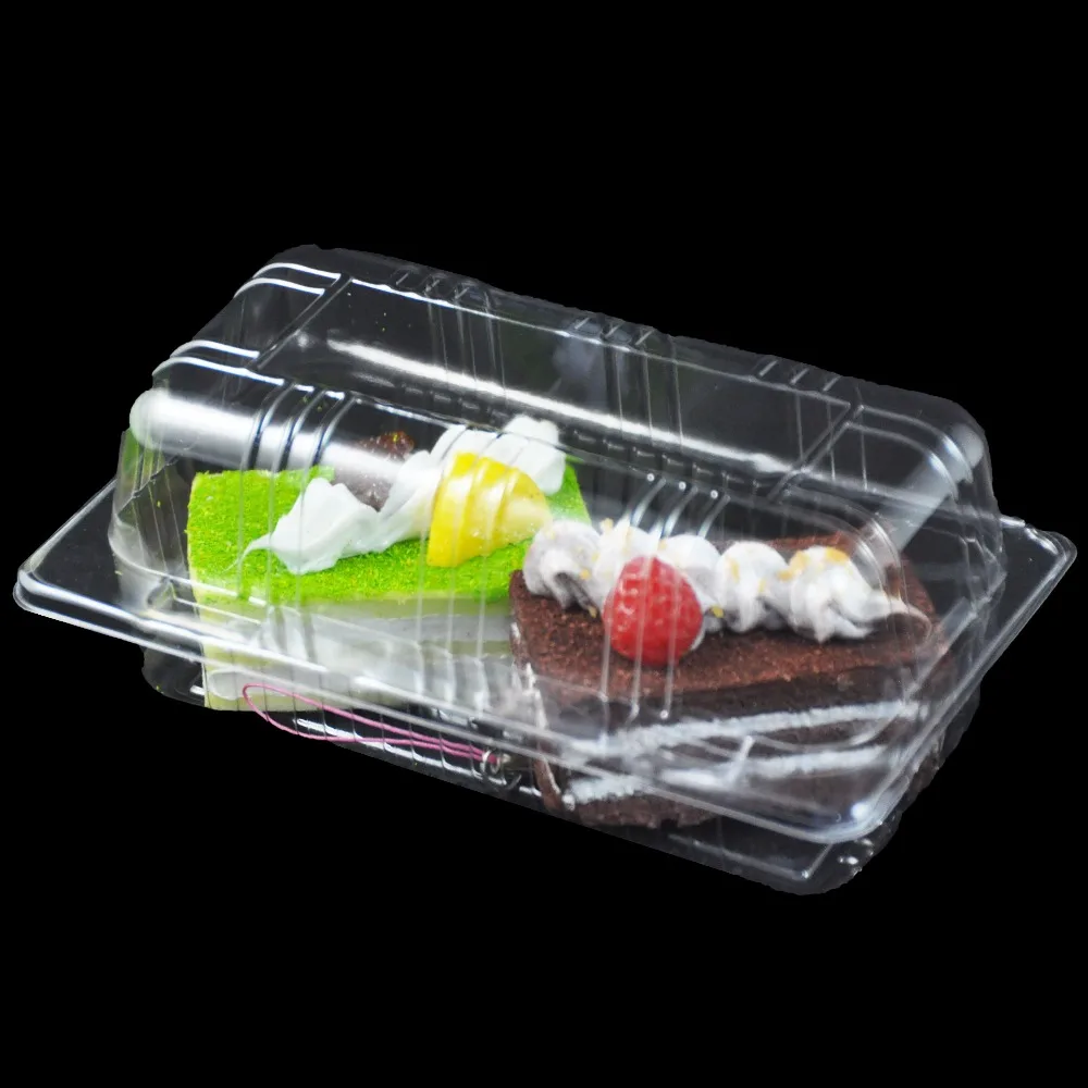 Cheap Dessert Plastic Boxes For Baked Goods / Plastic Bakery Cake Tray