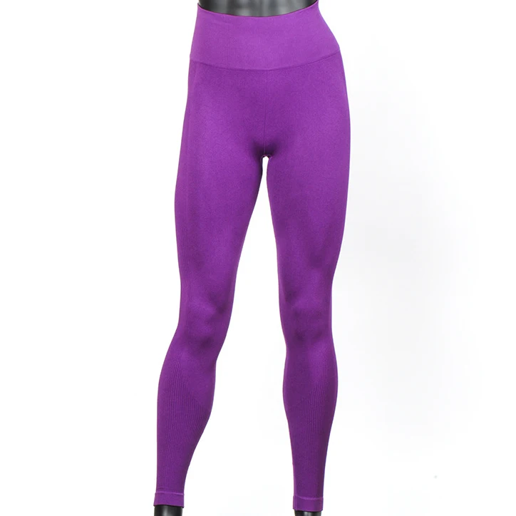 Nylon Spandex Yoga Pants Custom Seamless Leggings High Waist Gym Butt