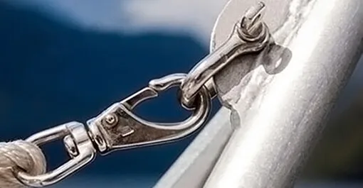 
Silver Swivel Eye Spring Snap Hook Quick Chain Fastener Hook Carabiner Multi Purpose 