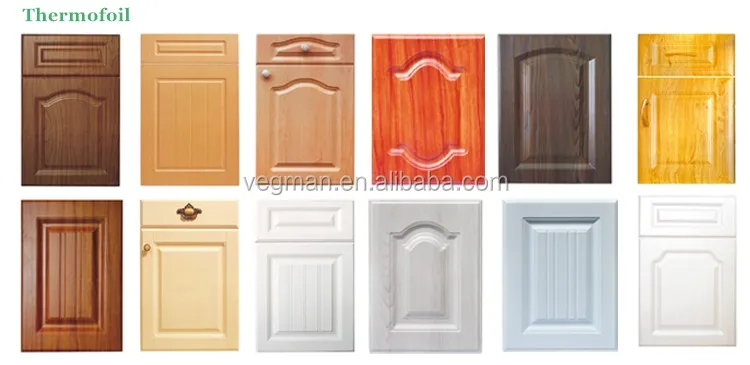 Blanco Brillo Laminado Mdf Puertas De Gabinete De Cocina Moderna Cocina