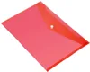 New design fashion custom A4 clear PP document bag office stationery file folder plastic
