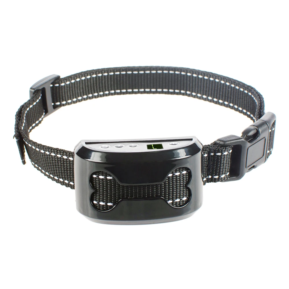 

Wholesale Custom Pet Training Products Dog No Bark collar Rechargeable Electric dog control collar No Shock Anti-Bark Dog Collar, Black+customized