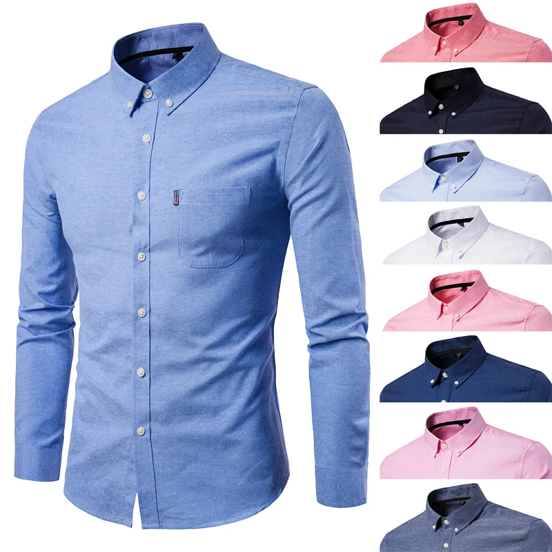 New Men's Local Gold Double-breasted Metal Men's Long-sleeved Shirt ...