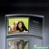 Crooked Glass Etched Photo Frame For Sister Souvenir