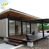 20ft 40ft folding modern luxury glass steel folding expandable shipping flat pack prefab container house