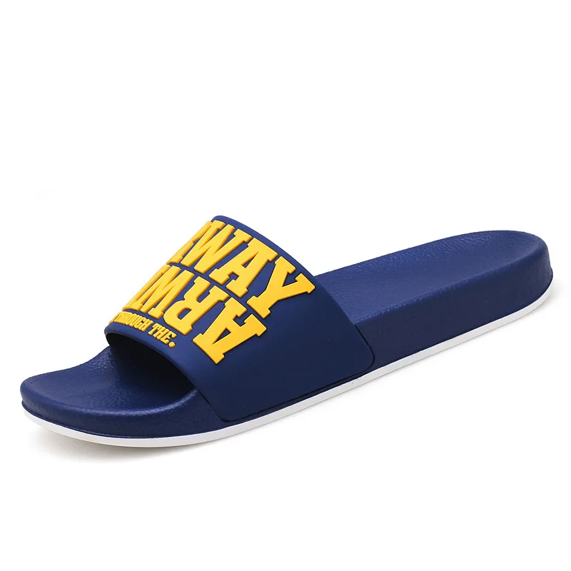 

Gowisdom 2019 fashion style rubber water resistant slide sandals for men