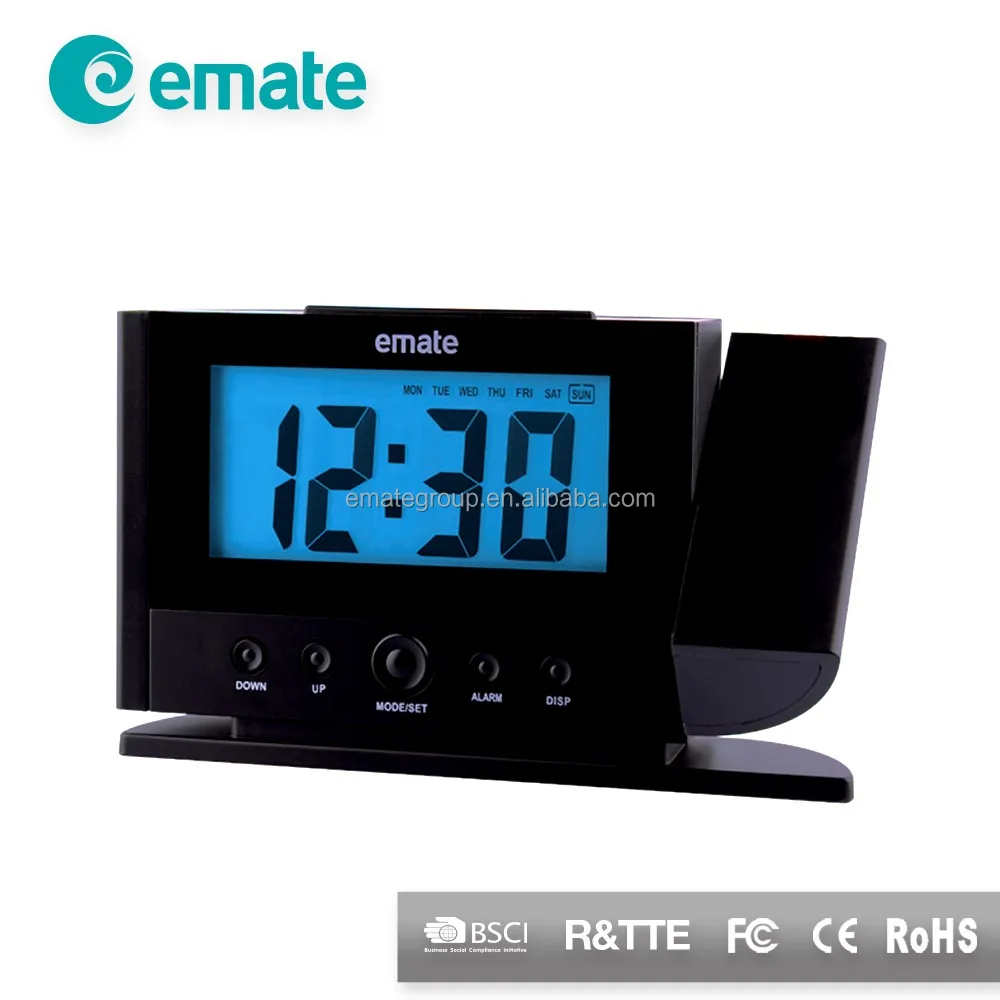 Emate Digital Alarm Clock With Ceiling Projection Buy Digital Clock Alarm Clock With Motion Sensor Pretty Alarm Clock Product On Alibaba Com