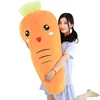 Wholesale Hot Sale Eco-friendly PP Cotton Cute Creative Carrot Expression Doll Pillow Plush Toys