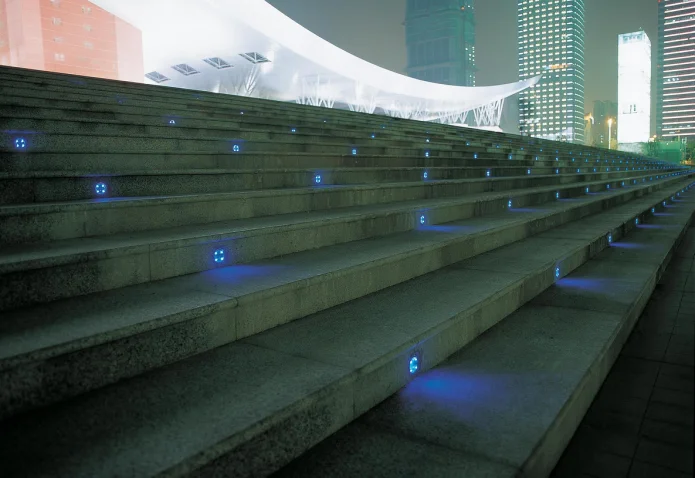 Solar led ground deck light