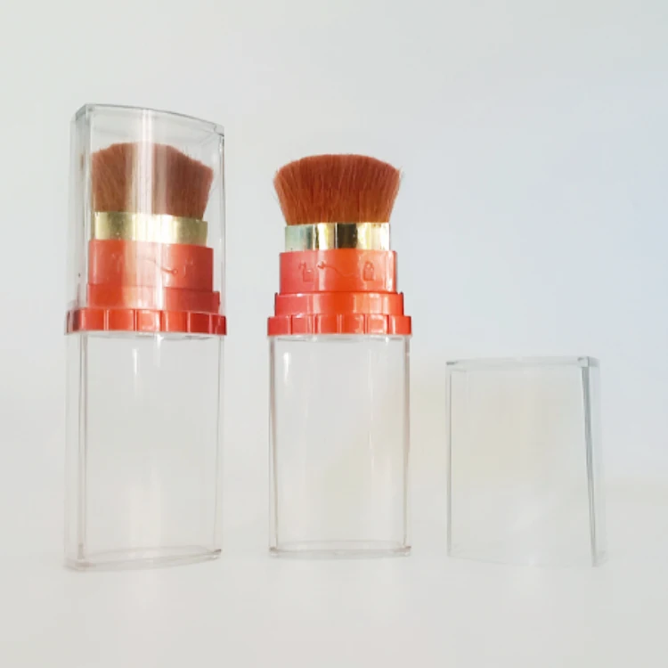 Colorful Clear Loose Powder Container With Brush Buy Loose Powder