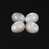 Sale cabochon flat bottom oval and round shape pearl shell for ring