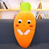 Creative Soft Carrot Doll Expression Pillow Carrot Plush Toy Best Birthday Gift For Girlfriend