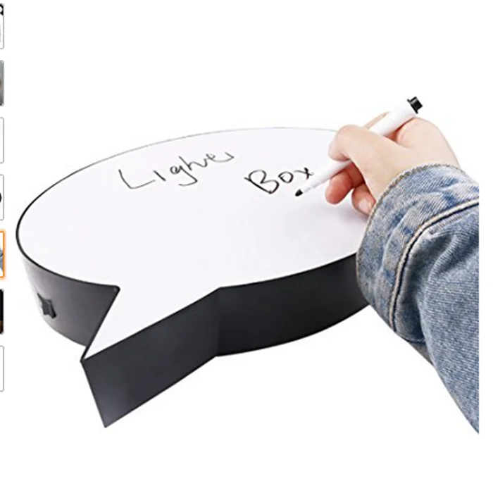 
Hotsale led Writable Speech Bubble Light box 