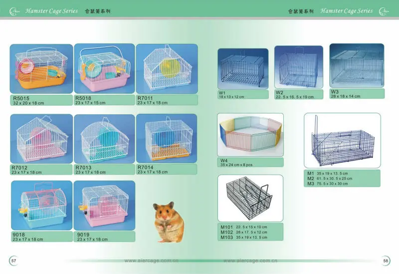Portable Folding Hot Sale Design Shape Cages Mixed Color House Nest Hamster Cage Pet