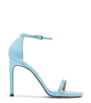 sky blue high heel shoes