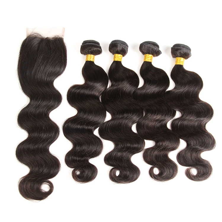 

Free Sample 10 Inch Brazilian Body Wave Hair Bundles With Closureraw unprocessed wholesale 100 virgin Brazilian hair Bundles