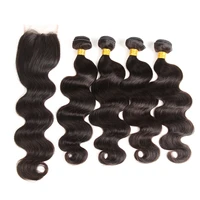 

Free Sample 10 Inch Brazilian Body Wave Hair Bundles With Closure,raw unprocessed wholesale 100 virgin Brazilian hair