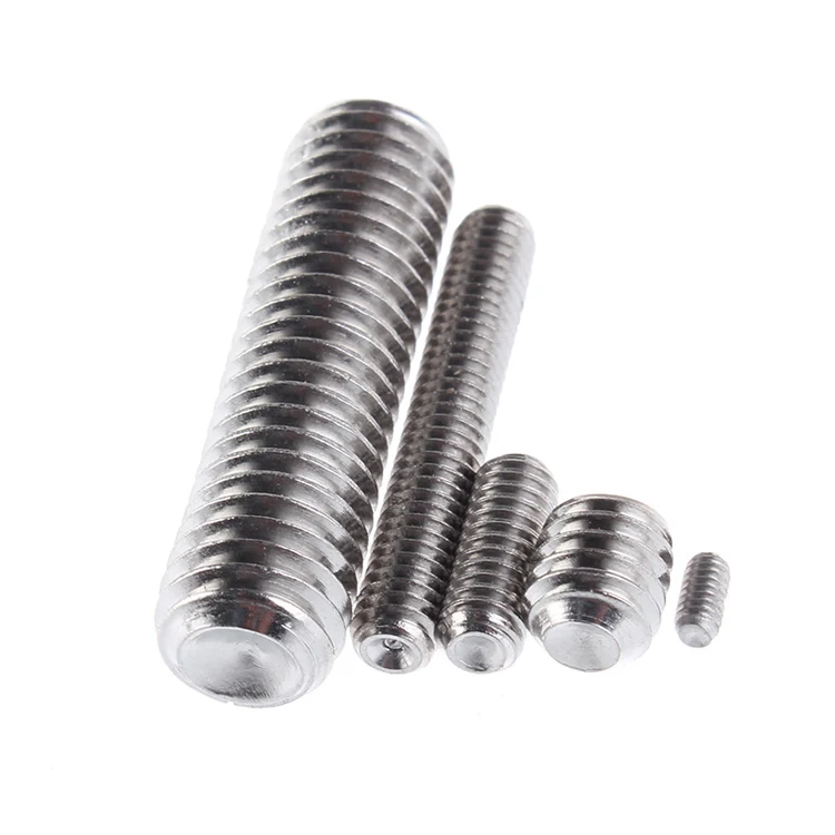 
Chinese supplier m4 Stainless steel 304 DIN913 hex socket flat set screw 