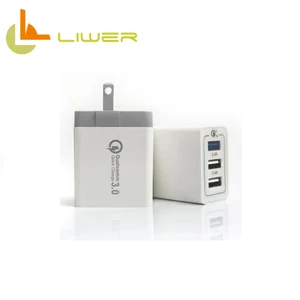 3 Port QC3.0 USB Wall Charger Samsung S7 Note iPhone X