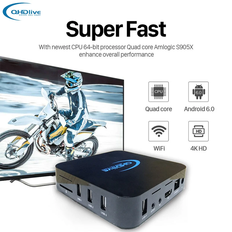 Newest Android TV Box Free To Watch One Year Subscription 4000+IPTV