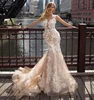 2019 Crystal Design Wedding Dress Bridal Gown Champagne Prom Dress Mermaid Wedding Dresses