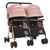 China New Folding Lightweight Double Pushchairs for Sale Cheap Jogging Double Stroller for Newborn Twins