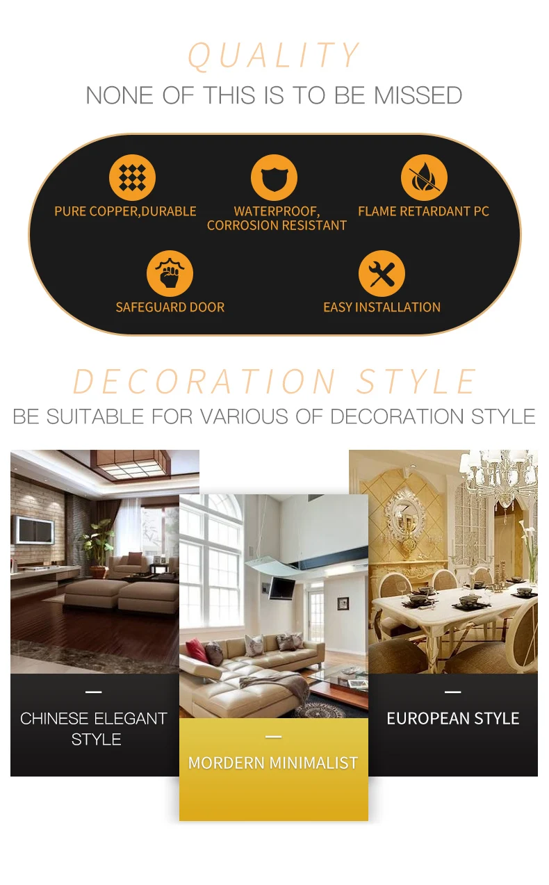 Waterproof Alloy Brass Pop Up Floor Outlet Mounted Universal Socket Box