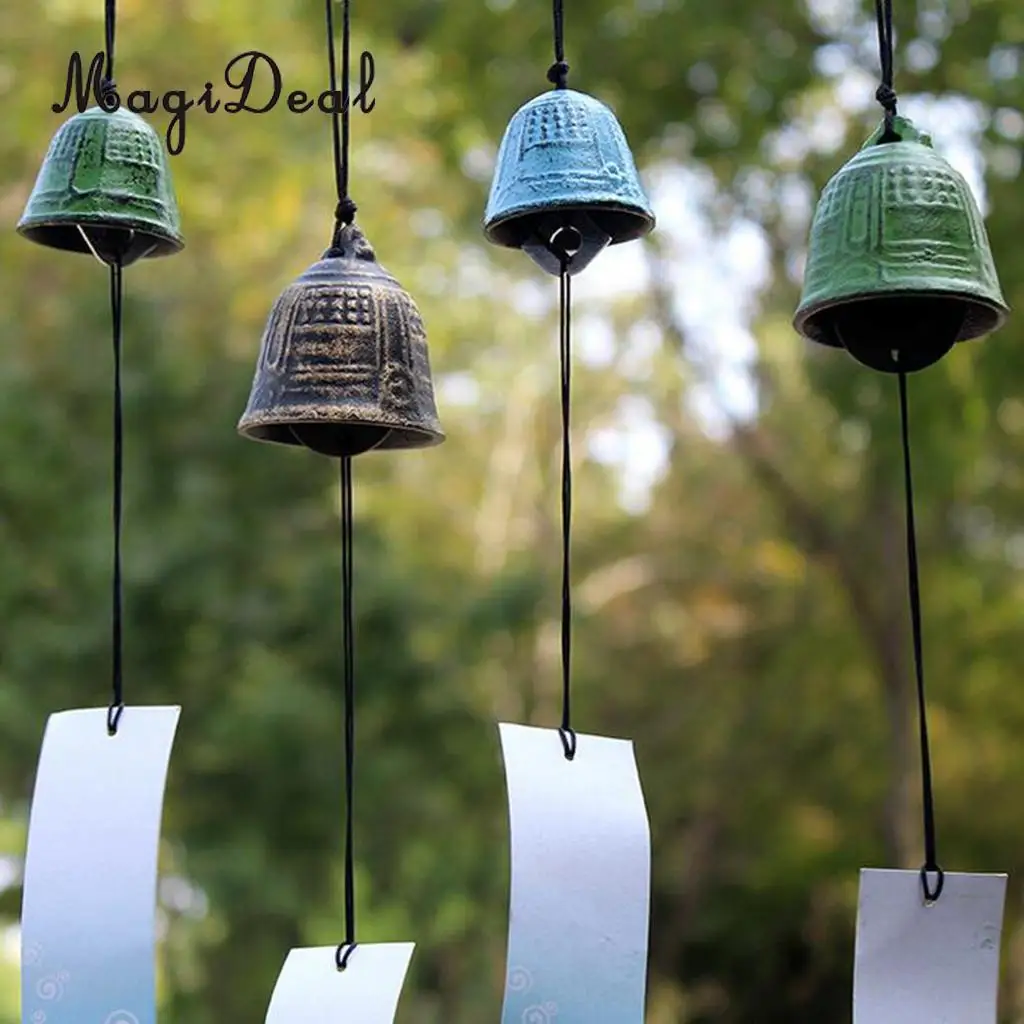 3pcs Japanese Traditional Furin Wind Chime Bell Nanbu Iron Home Garden Decor