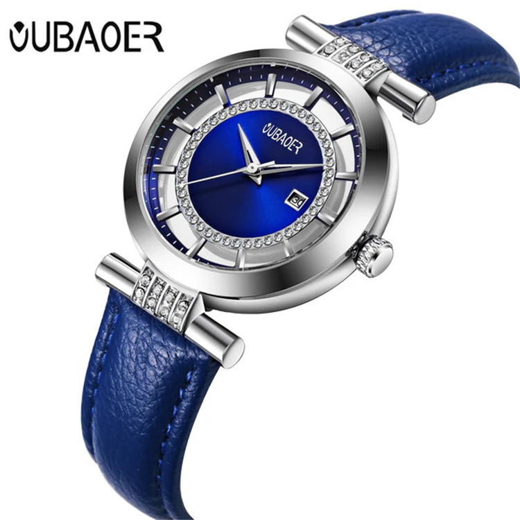 

OUBAOER Top Brand Ladies Quartz Wristwatch Business Watches Women Fashion Clock Watch Gift For Women Relogio Feminino