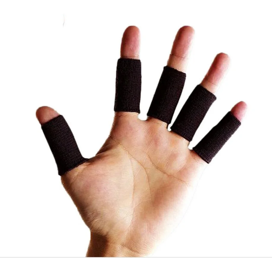 

High Elasticity Finger Support Brace finger protector with four colours, Black,glue,red,white