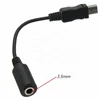 DC Power Jack 3.5mm Female to Mini USB Male Mic Microphone headphone Adapter Audio Aux USB Cable