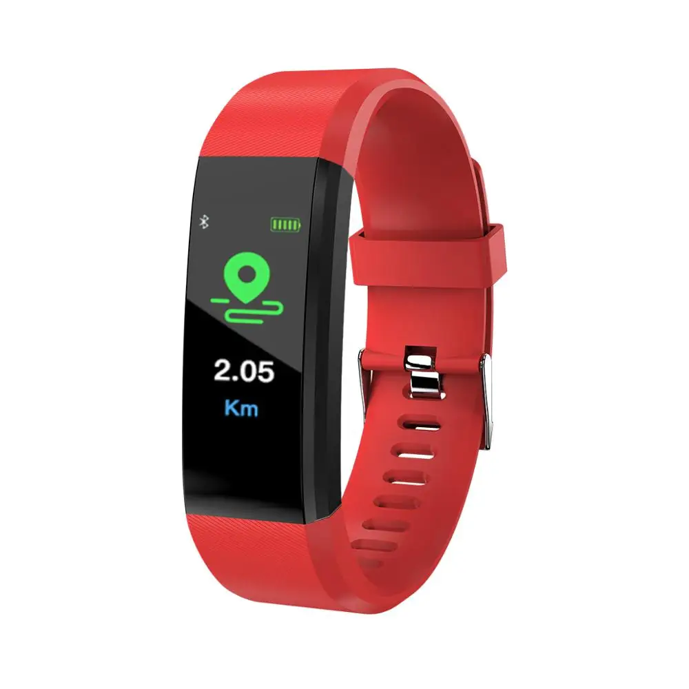 2019 cheapest Heart Rate Smart fitness Band Bracelet Watch 115 PLUS band watch smart With Blood Pressure