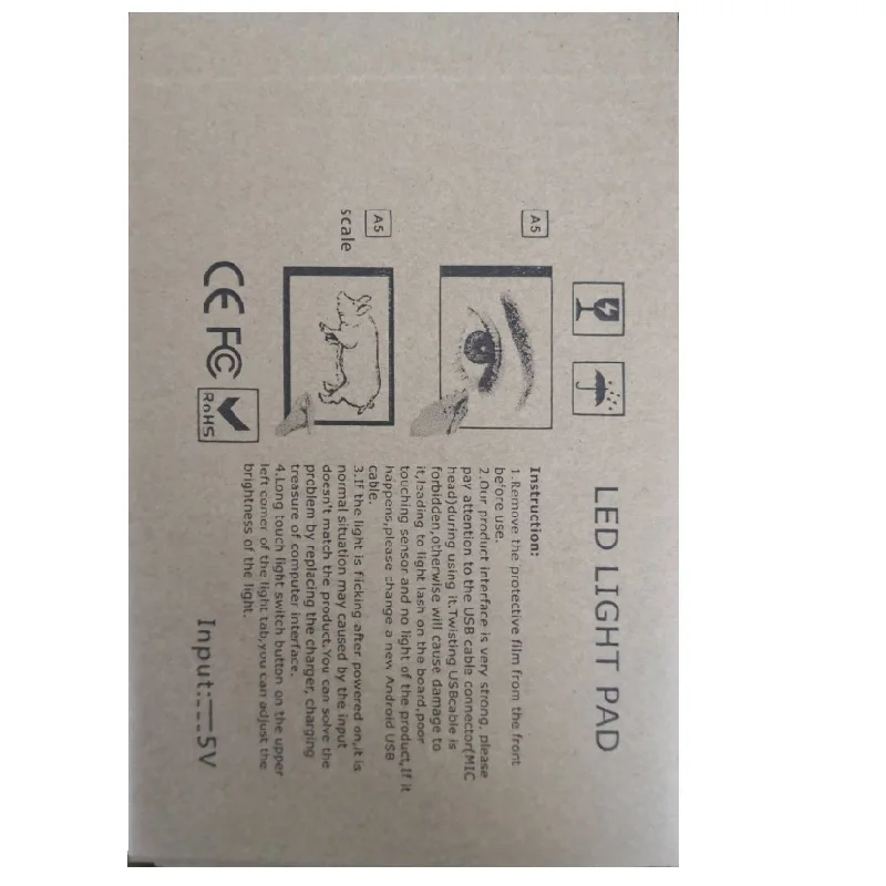 
New product Potable High Quality 3 Dimming A5 LED light pad Led Drawing Board Light-up Tracing Pad for Kids and students 