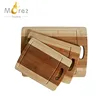 Morezhome high quality 3-Piece Bamboo Cutting Board Set with juice groove and handle