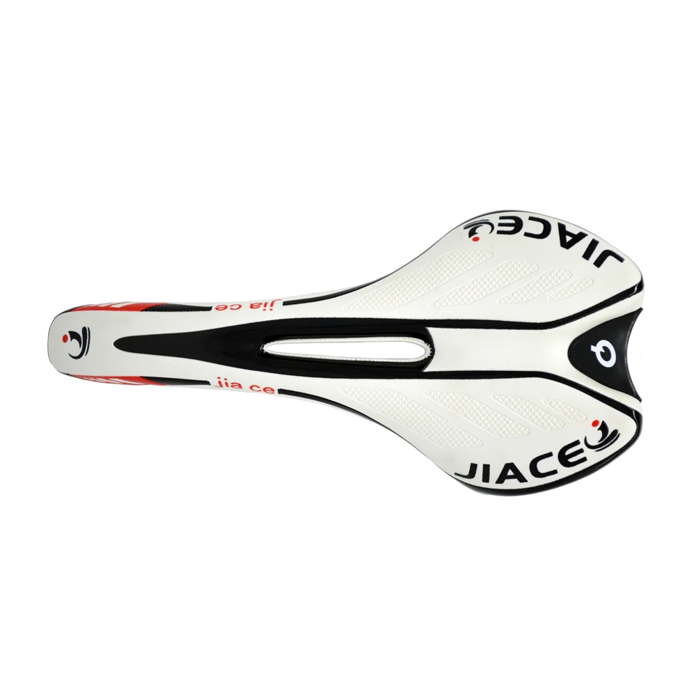 

New design sports bike cushion pad waterproof leather saddle sports bicycle saddle supply, White