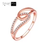 Women Right Hand Jewelry rose gold opal ring Finger Ring