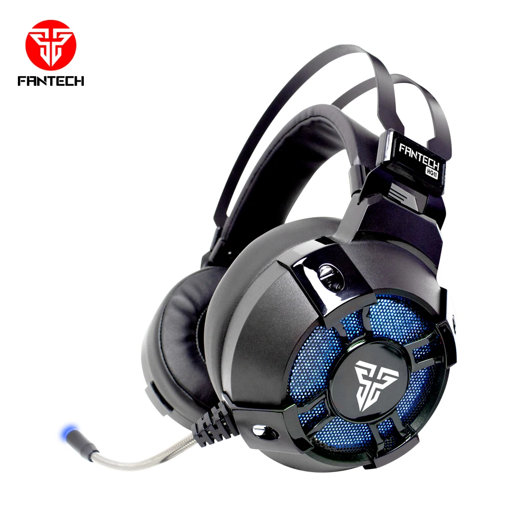 

Fantech New Design PS4 Computer Gaming Headset RGB light 7.1 Channel Surround Sound Stereo PC Headphone