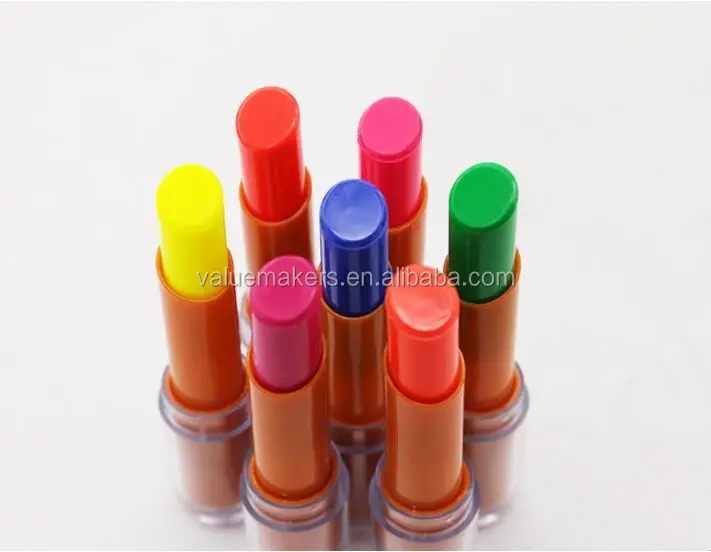 

No Brand Glitter Neon Lipstick Private Label 7 Colors Neon Lipstick
