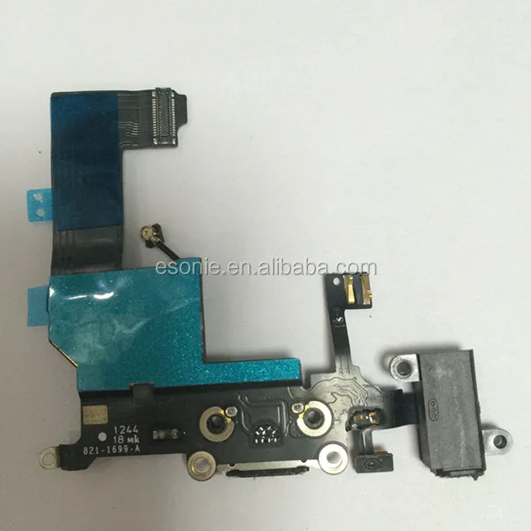 Repair parts charger port dock connector for iphone 5 flex cable
