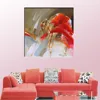 Hot item and high quality 3d sexy girl photo spanish dancer oil painting