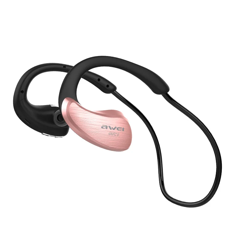 

China original factory production all kind colorful 130mAh hands free distribute bluetooth earphone awei A885BL, Black;gold;gray;pink