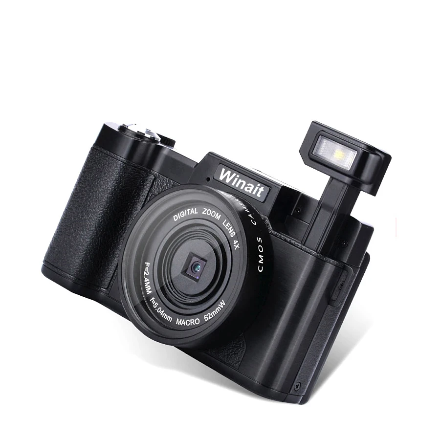

2019 Newest 1080P Full HD Chinese Dslr Camera Winiat Max 24MP Digital Camera WT-R2, Black